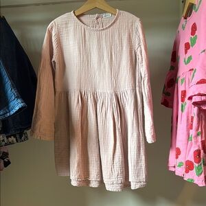 Cotton Gauze soft Pink Dress